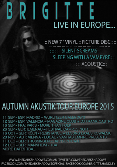 BRIGITTE  - SILENT SCREAMS AUTUMN AKUSTIK TOUR EUROPE 2015